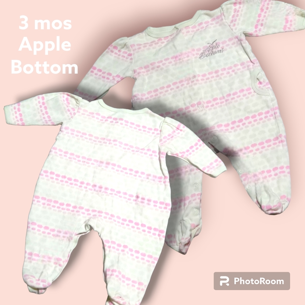 3 months Apple abottom onesie